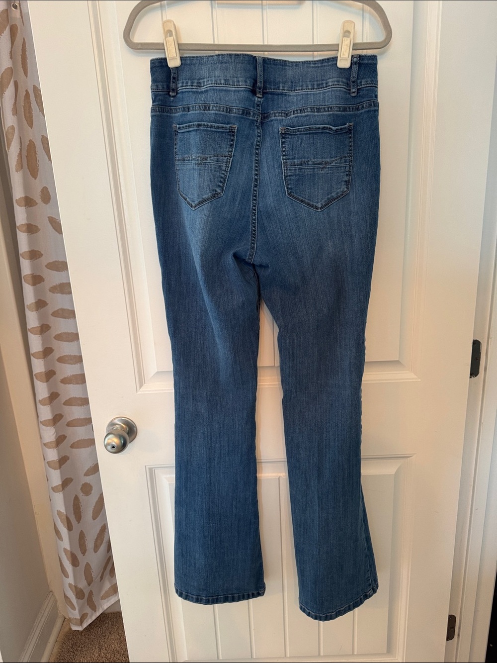 New York and Company Soho Women's Blue Flare Jeans - Picture 2 of 4